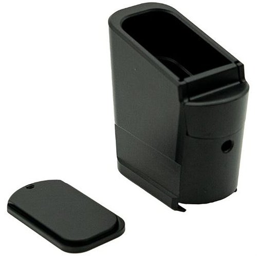 Z9 +3 magasinforlengelse for GLOCK® 43 gir 3 ekstra skudd, enkel tilgang til fjær og følger, laget av 6061 aluminium med livstidsgaranti.