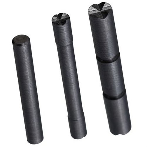 Oppgrader din Glock Gen 4 med Tyrant CNC Enhanced Takedown Pins i rustfritt stål, tilgjengelig i svart krom eller gull for bedre holdbarhet og geometri.