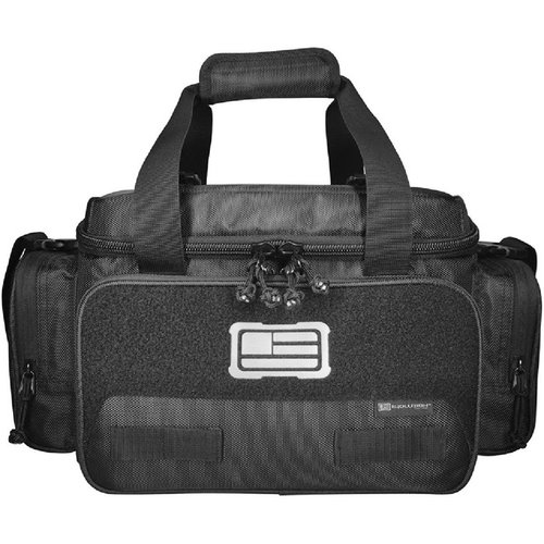 1680D Tactical Range Bag er slitesterk med 1680D stoff, MOLLE webbing, flere lommer, og justerbar skulderstropp. Perfekt for skytebanen!