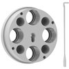 Ultimate Tool Carrier for Ultimate Turret Press er presisjonsbearbeidet, tilgjengelig i 4, 5 og 6 hull, og aksepterer Lee Breech lock bushing for effektiv lading.
