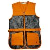 BOB ALLEN FULL MESH DUAL PAD SHOOTING VEST har mesh-konstruksjon for lav vekt og god ventilasjon, justerbare sider, og lommer for enkel oppbevaring av ammunisjon.
