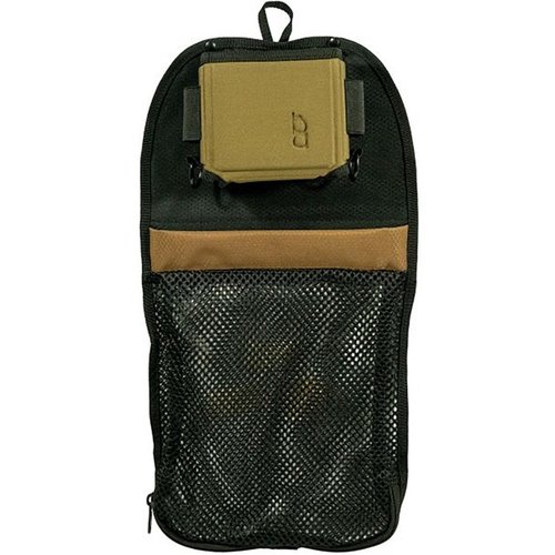 BOB ALLEN TOP GUN MESH SHELL POUCH har EVA Molded Foam Shell Box Holder, mesh-lomme for 100 tomme hylser, og forsterkede metallbelteklips for enkel transport.