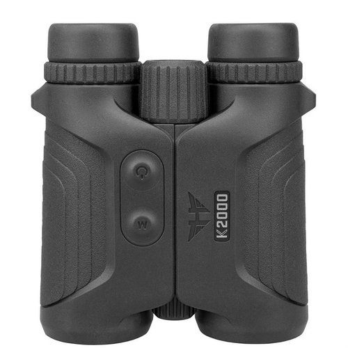 K2000 10X42 LRF kikkert kombinerer laseravstandsmåler og kikkert i ett, med IPX7 vanntett design, ergonomisk grep og 2000 yards rekkevidde.