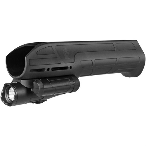 EX Performance Tactical Light Forend for Remington 870 gir en 300-lumen lysstyrke, tre belysningsinnstillinger og en avtakbar picatinny-skinne for ekstra tilbehør.