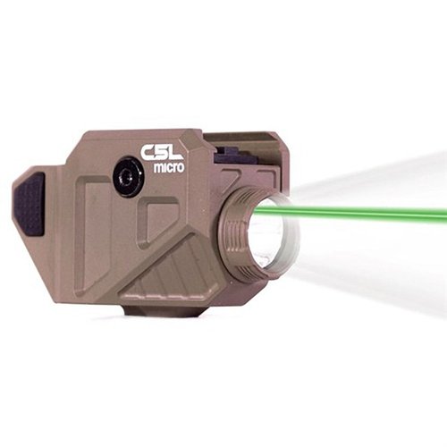 C5L Micro kombinerer en 550 lumen lyskilde med grønn laser, automatisk aktivering, SAFECharge, og en sikker passform for både skjult og åpen bæring.