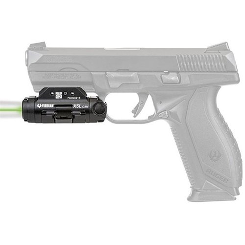 VIRIDIAN X5LCAM GEN 3 kombinerer 500 lumen LED lys, grønn laser og HD kamera med INSTANT-ON teknologi for sikkerhet og trening, perfekt for våpenbærere.