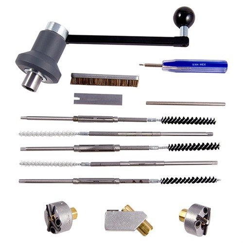 PRECISION REAMERS Muzzle Crown Refacing Kit girer deg en enkel og rask måte å kutte perfekte munnkrone på både rifle og håndvåpen for bedre presisjon.