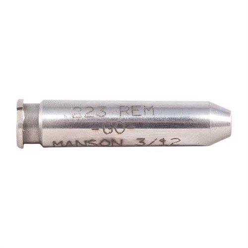 Manson Precision Rimless Cartridge Headspace Gauge sikrer nøyaktig måling av hylseforhold, laget av herdet stål for holdbarhet og presisjon i verkstedet.