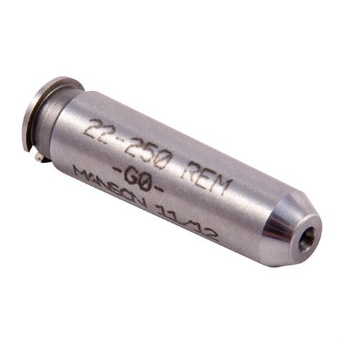 Manson Precision Rimless Cartridge Headspace Gauge gir presis måling av hylseforhold, laget av herdet stål for langvarig bruk og tilgjengelig i flere kalibre.