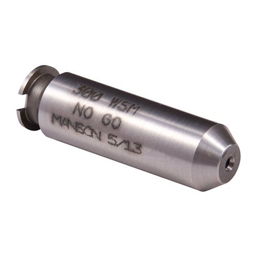 Manson Precision Rimless Cartridge Headspace Gauge gir presis måling av hylser, laget av herdet stål, for trygg og pålitelig bruk i våpenverksteder.