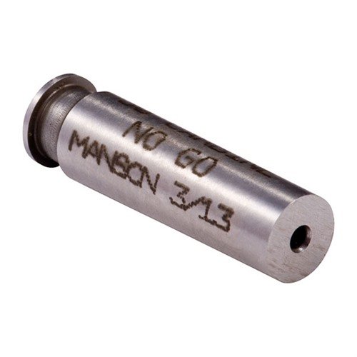 Manson Precision Rimless Cartridge Headspace Gauge sikrer nøyaktig måling av hylsehodet, holdbar konstruksjon og spesifikasjoner i henhold til SAAMI for sikker skyting.