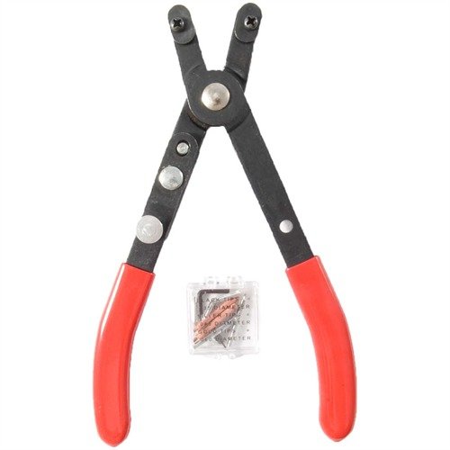 SNAP RING PLIERS fra LISLE CORPORATION er ideelle for fjerning og installasjon av handguard snap ring, med ekstra tips for allsidig bruk.