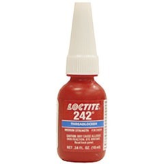 #242 Medium Strength Blue Threadlocker fra LOCTITE sikrer skruer og deler mot vibrasjon og temperaturforandringer, samtidig som det tillater enkel demontering.