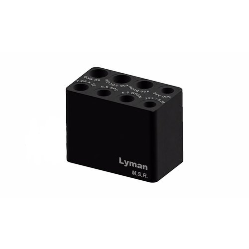 Lyman MSR Aluminum Ammo Checker sikrer at ammunitionen din er innen spesifikasjonene for trygg og pålitelig skyting, tilgjengelig i flere kalibre.