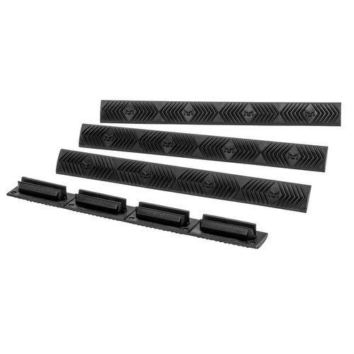 Få et sklisikkert grep med ERGO M-LOK WedgeLoK 4-pack! 🛡️ Beskytter M-LOK spor og gir en lav profil med aggressiv tekstur.