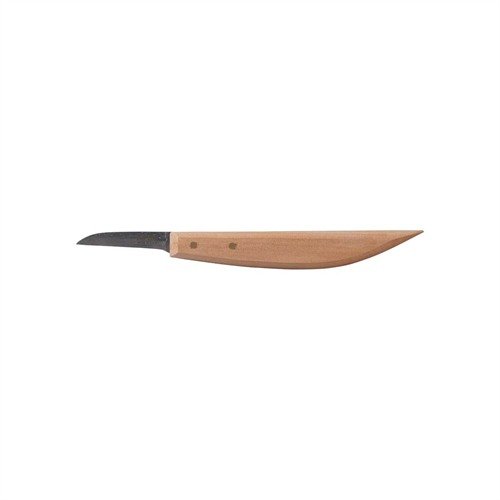 Håndsnittekniven fra R. MURPHY COMPANY er en liten, presis 1-3/8" rettkantet kniv med en slank, konturert håndtak som gir kontrollert kutting.