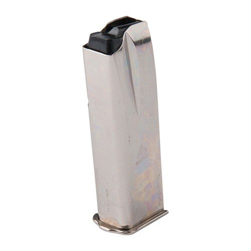 MEC-GAR BROWNING HI-POWER 9MM magasiner er laget av sertifisert karbonstål, TIG-sveiset og varmebehandlet for holdbarhet, med 15 runder kapasitet.