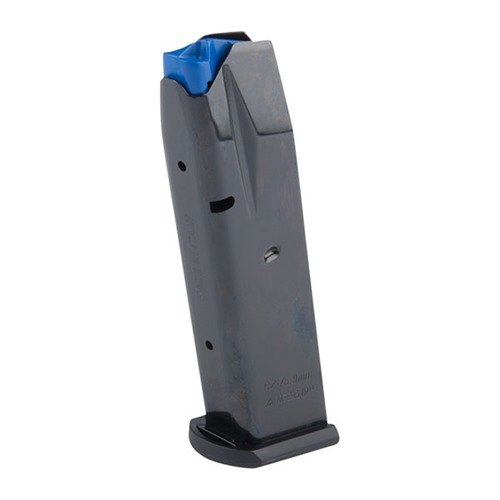 CZ 75B 9MM magasiner fra MEC-GAR er laget av sertifisert karbonstål, TIG-sveiset og varmebehandlet for holdbarhet. Passer ikke til pre-B modeller.