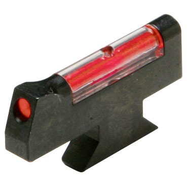 S&W CLASSIC, PERFORMANCE CENTER & DX MODELS overmolded sights gir rask sikteopplevelse i alle lysforhold med en lys rød LightPipe for effektiv måloppnåelse.