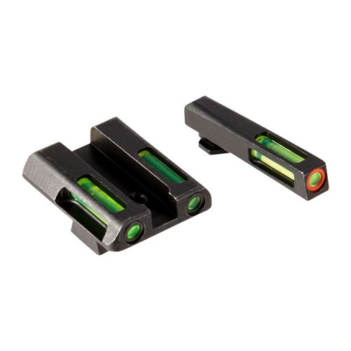 HIVIZ LiteWave H3™ sikter med grønn og oransje ring gir eksepsjonell synlighet i alle lysforhold, med intuitiv 3-dot mønster for rask måloppnåelse.
