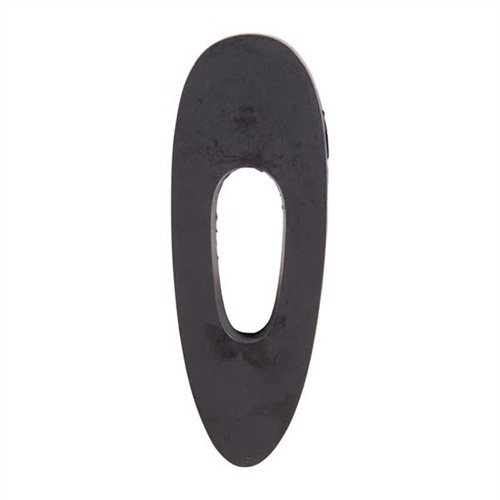 Tradisjonell, svart hard gummi buttstock spacer som gir lengde til rifle eller hagle. Lett å slipe og polere for en perfekt finish.