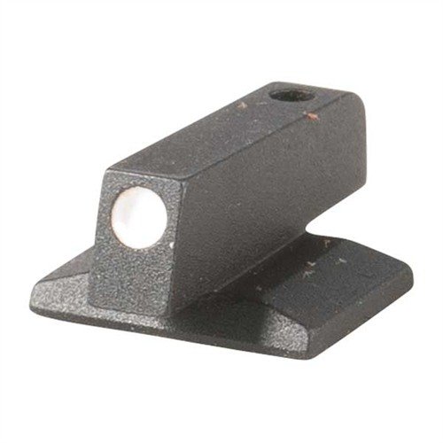 CNC-maskinert stål dovetail front sikte som ikke hekter seg fast i hylsteret, med en stor .075" prikk for rask siktgjenkjenning. Krever 65° x .330" dovetail cutter.