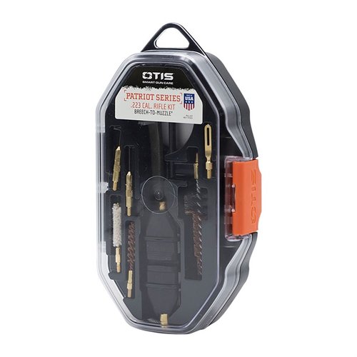 PATRIOT Series fra Otis gir essensielt vedlikeholdsutstyr for effektiv rengjøring fra Breech-to-Muzzle®. Inkluderer nytt verktøy som fungerer som T-håndtak og driver.