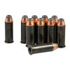 CENTERFIRE HANDGUN DUMMY ROUNDS gir sikker funksjonstesting av våpen uten risiko for utilsiktet avfyring, ideell for demonstrasjoner og sikkerhetskurs.