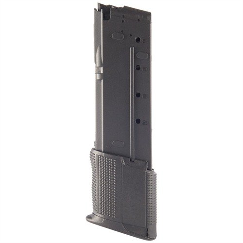 Denne robuste og lette polymermagasinet øker kapasiteten til din FN Five-seveN pistol med 10 skudd, og passer sømløst til magwell med matchende tekstur.