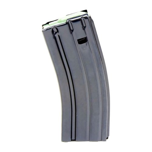 AR-15 Steel Magazine i 30-rd kapasitet er laget av varmebehandlet karbonstål, motstandsdyktig mot rust og med pålitelig fjær i krom-silikon.