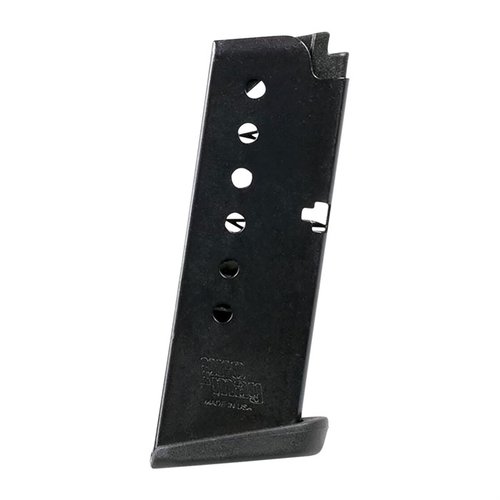 Oppgrader din Taurus 709 Slim med holdbare, stålmagasiner i 7, 8 og 10 skudd, designet for 9mm og laget i USA for økt pålitelighet.