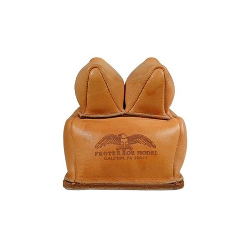 NO. 13B Custom Rabbit Ear Rear Bag er laget av topp kvalitet lær, gir stabil støtte under skyting og reduserer bevegelse under rekyl. Fylles med sand eller bly.