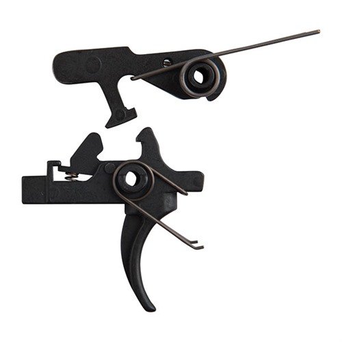AR-15 NATIONAL MATCH 2-STAGE TRIGGER gir en presis 2-trinns avtrekksopplevelse med 4½ til 5 lb vekt, som forbedrer nøyaktigheten for konkurranse og jakt.