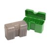 MTM CASE-GARD ammo bokser er laget av holdbar polypropylene, har en 25-års mekanisk hengsel, Snap-Lock lås og teksturert overflate for bedre grep.