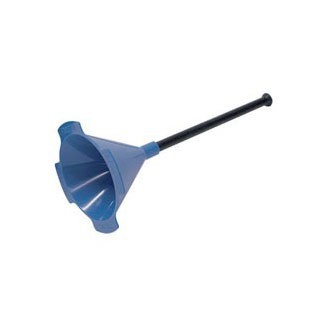Forster powder funnel har en lang drop tube på 5,25 tommer, perfekt for å komprimere ladninger i høye fyllkasser og passer til 22-45 kaliber.