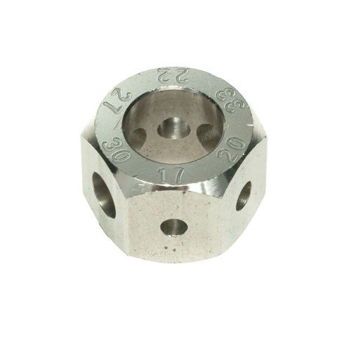 SINCLAIR HEX STYLE BULLET COMPARATORS gir presise målinger av kulelengde og settedybde, laget av rustfritt stål for holdbarhet og nøyaktighet.