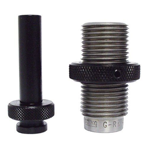 Redding GRX Push Thru Base Sizing Die fjerner buler ved hylsebasen på 40 S&W, og gjenoppretter hylser til bruk ved å presse dem helt gjennom.