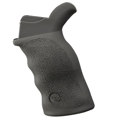Tactical Deluxe grip med større størrelse og uttalt palm swell, ambidextrous, SureGrip® overflate for optimal grep, perfekt for skytere med større hender.