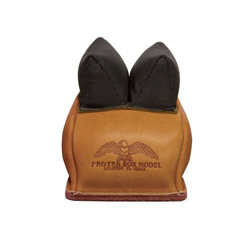 PROTEKTOR CUSTOM RABBIT EAR REAR BAGS gir ekstra stabilitet og kontakt med stokken, laget av slitesterkt lær med dobbel bunn for økt holdbarhet. Sand påkrevd.