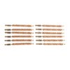 Dozen Pack Bronze Rifle Brushes fra SINCLAIR INTERNATIONAL gir effektiv rengjøring av rifler med 6.5MM kaliber og 8-32M gjenger, perfekt for presisjon og vedlikehold.