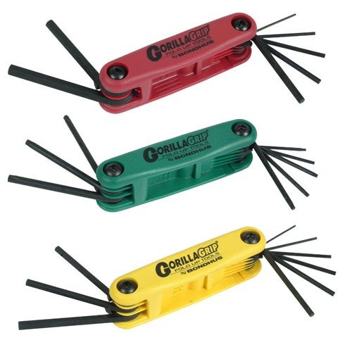 Bondhus Gorilla Grip® Wrench Set tilbyr ergonomiske håndtak, kompakt design, og et omfattende utvalg av metric, SAE og Torx nøkler for enkel vedlikehold av våpen.