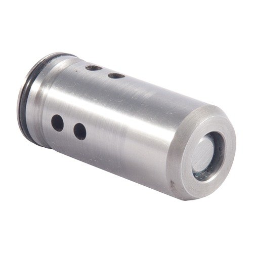 BULLET SIZING DIES fra LYMAN gir enkel smøring av kuler med 90° hullplassering, taperet munn og herdet innvendig overflate for perfekt sirkulær form.