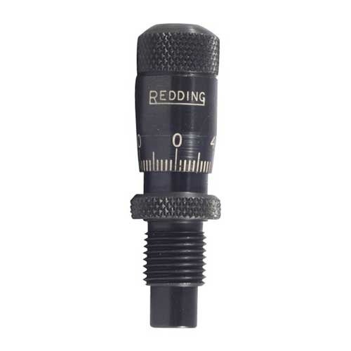 Redding STANDARD BULLET SEATING MICROMETER gir presisjon og nøyaktighet for håndlading, med justerbare dybder ned til 1/1000 tommer for optimal ytelse.