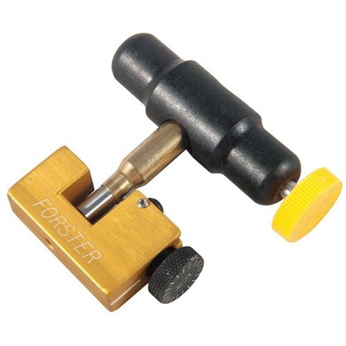 Forster Hand Held Outside Neck Turner gir presis materialfjerning med en karbidkutter og justeringsknapp for jevn veggtykkelse og bedre kule-til-løp justering.