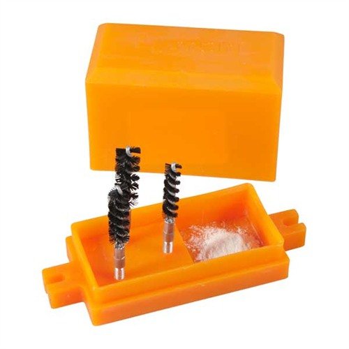 Lyman Case Neck Dipper Kit gir en effektiv løsning for å redusere expander ball drag, og inkluderer børster og Motor Mica tørrolje for enkel bruk.