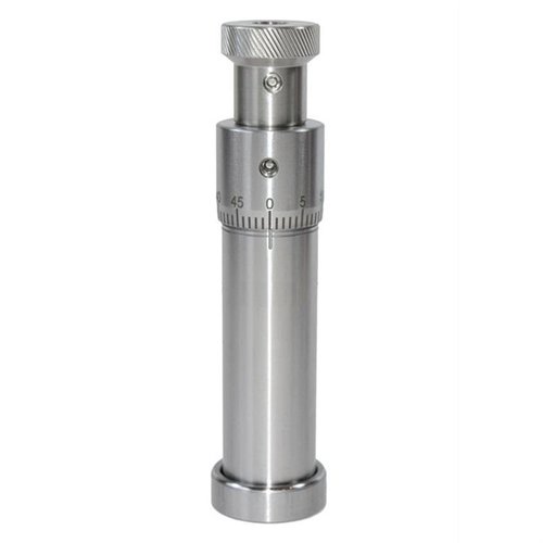 L.E. Wilsons rustfrie Micrometer Top Seater Dies gir presis kontroll over prosjektile og hylsejustering, med justerbar dybde i .001 intervaller.