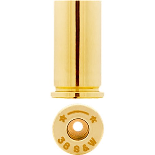 .38 S&W BRASS fra STARLINE er av høy kvalitet, perfekt for .38 Colt New Police og .38 Super Police, laget med fokus på kvalitet i over 40 år.