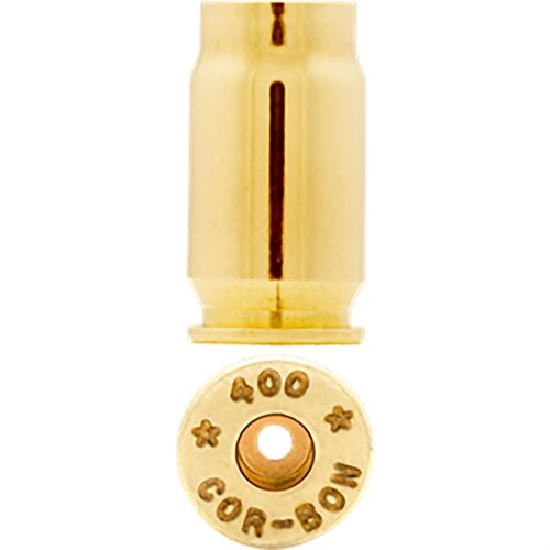400 Cor-Bon brass tilbyr høy kvalitet og pålitelighet, med mulighet for å konvertere .45 Auto-pistoler til .400 Cor-Bon med små primerlommer.