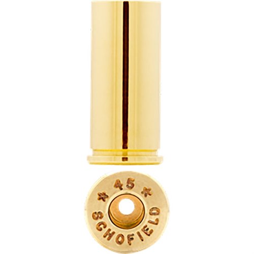 45 S&W Schofield Brass fra Starline tilbyr høy kvalitet, presisjon og pålitelighet, perfekt for tilpassede ladninger i dine .45 Colt våpen.