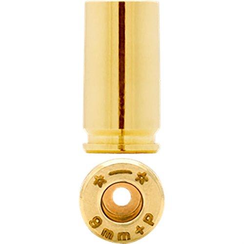 9mm Luger +P fra Starline gir høy kvalitet og pålitelighet, designet for å håndtere +P trykk. Ideell for presisjonsladninger, men unngå S&W Shield med +P.